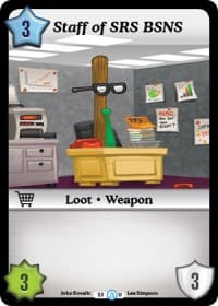 Staff of SRS BSNS - Season 1 - Munchkin CCG card
