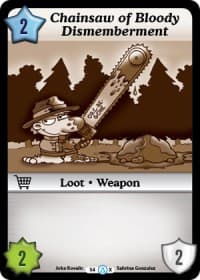 Chainsaw of Bloody Dismemberment (Alt 1) - Season 1 - Munchkin CCG card