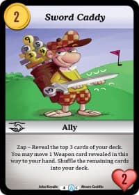 Sword Caddy - Season 1 - Munchkin CCG card