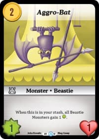 Aggro-Bat - Season 1 - Munchkin CCG card