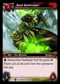 Kaal Soulreaper - Heroes of Azeroth - WoW card