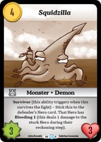 Squidzilla (Alt 1) - Season 1 - Munchkin CCG card