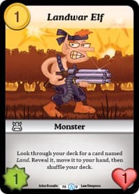 Landwar Elf - Season 1 - Munchkin CCG card