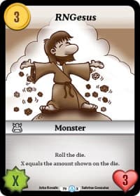 RNGesus (Alt 1) - Season 1 - Munchkin CCG card