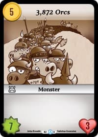 3,872 Orcs (Alt 1) - Season 1 - Munchkin CCG card
