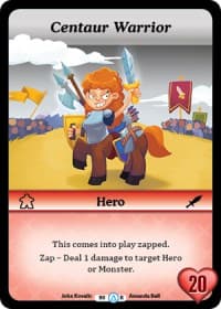 Centaur Warrior (Alt 1) - Season 1 - Munchkin CCG card