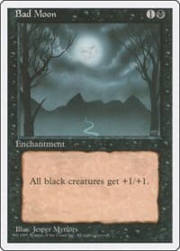 Bad Moon - Fourth Edition - Magic: The Gathering card