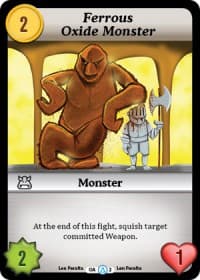 Ferrous Oxide Monster (Alt 1) - Season 1 - Munchkin CCG card
