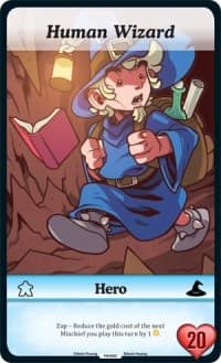 Human Wizard (Oversized) - Season 1 - Munchkin CCG card