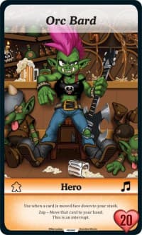 Orc Bard (Oversized) - Season 1 - Munchkin CCG card