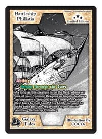 Battleship Philistia (Limited Edition) - Limited Edition Sketch Cards - Exodus TCG card