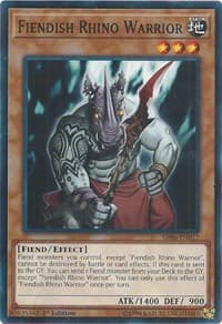 Fiendish Rhino Warrior - Structure Deck: Lair of Darkness - YuGiOh card