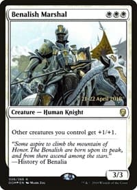 Benalish Marshal - Prerelease Cards - Magic: The Gathering card