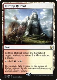 Clifftop Retreat - Prerelease Cards - Magic: The Gathering card