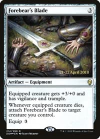 Forebear's Blade - Prerelease Cards - Magic: The Gathering card