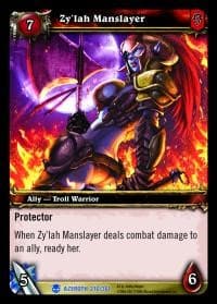 Zy'lah Manslayer - Heroes of Azeroth - WoW card