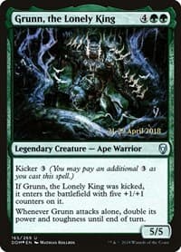 Grunn, the Lonely King - Prerelease Cards - Magic: The Gathering card