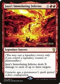 Jaya's Immolating Inferno - Prerelease Cards - Magic: The Gathering card