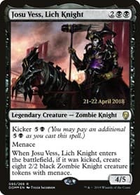 Josu Vess, Lich Knight - Prerelease Cards - Magic: The Gathering card