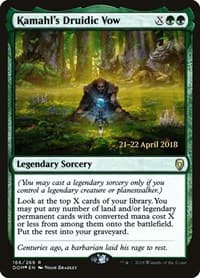 Kamahl's Druidic Vow - Prerelease Cards - Magic: The Gathering card