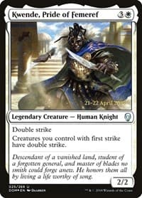 Kwende, Pride of Femeref - Prerelease Cards - Magic: The Gathering card