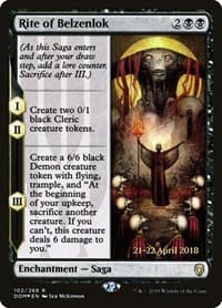 Rite of Belzenlok - Prerelease Cards - Magic: The Gathering card
