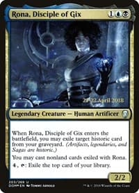 Rona, Disciple of Gix - Prerelease Cards - Magic: The Gathering card
