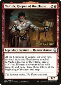 Valduk, Keeper of the Flame - Prerelease Cards - Magic: The Gathering card