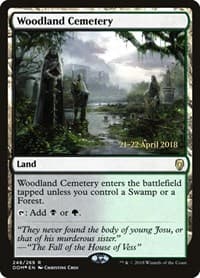 Woodland Cemetery - Prerelease Cards - Magic: The Gathering card