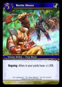 Battle Shout - Heroes of Azeroth - WoW card