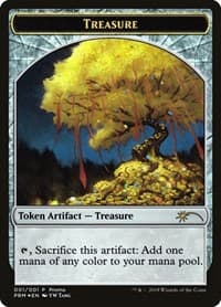 Treasure Token (2018 Lunar New Year Promo) - Unique and Miscellaneous Promos - Magic: The Gathering card
