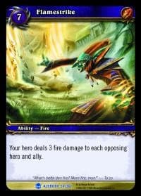 Flamestrike - Heroes of Azeroth - WoW card