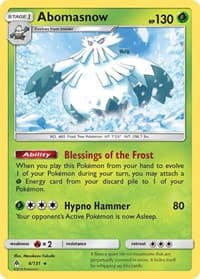 Abomasnow - SM - Forbidden Light - Pokemon card
