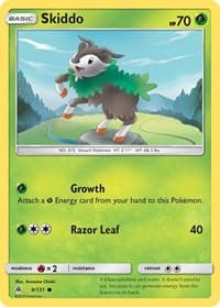 Skiddo - SM - Forbidden Light - Pokemon card