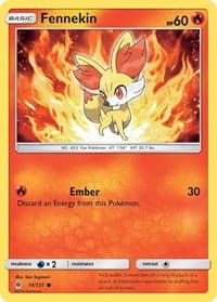 Fennekin (14) - SM - Forbidden Light - Pokemon card