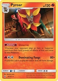 Pyroar - SM - Forbidden Light - Pokemon card