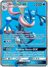 Greninja GX (Full Art) - SM - Forbidden Light - Pokemon card