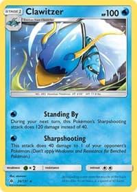 Clawitzer - SM - Forbidden Light - Pokemon card