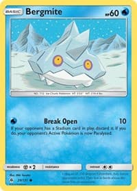 Bergmite - SM - Forbidden Light - Pokemon card