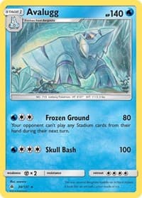 Avalugg - SM - Forbidden Light - Pokemon card