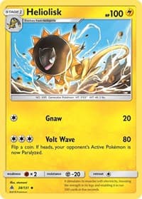 Heliolisk - SM - Forbidden Light - Pokemon card