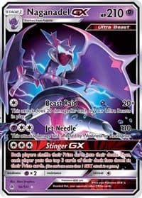 Naganadel GX - SM - Forbidden Light - Pokemon card
