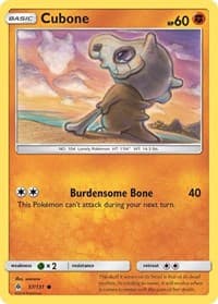 Cubone - SM - Forbidden Light - Pokemon card