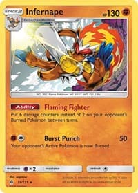 Infernape - SM - Forbidden Light - Pokemon card