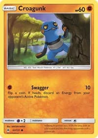 Croagunk - SM - Forbidden Light - Pokemon card
