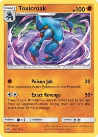 Toxicroak - SM - Forbidden Light - Pokemon card