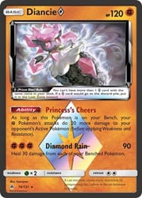 Diancie Prism Star - SM - Forbidden Light - Pokemon card