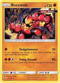 Buzzwole - SM - Forbidden Light - Pokemon card
