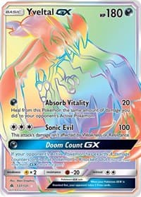Yveltal GX (Secret) - SM - Forbidden Light - Pokemon card