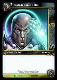 Golem Skull Helm - Heroes of Azeroth - WoW card